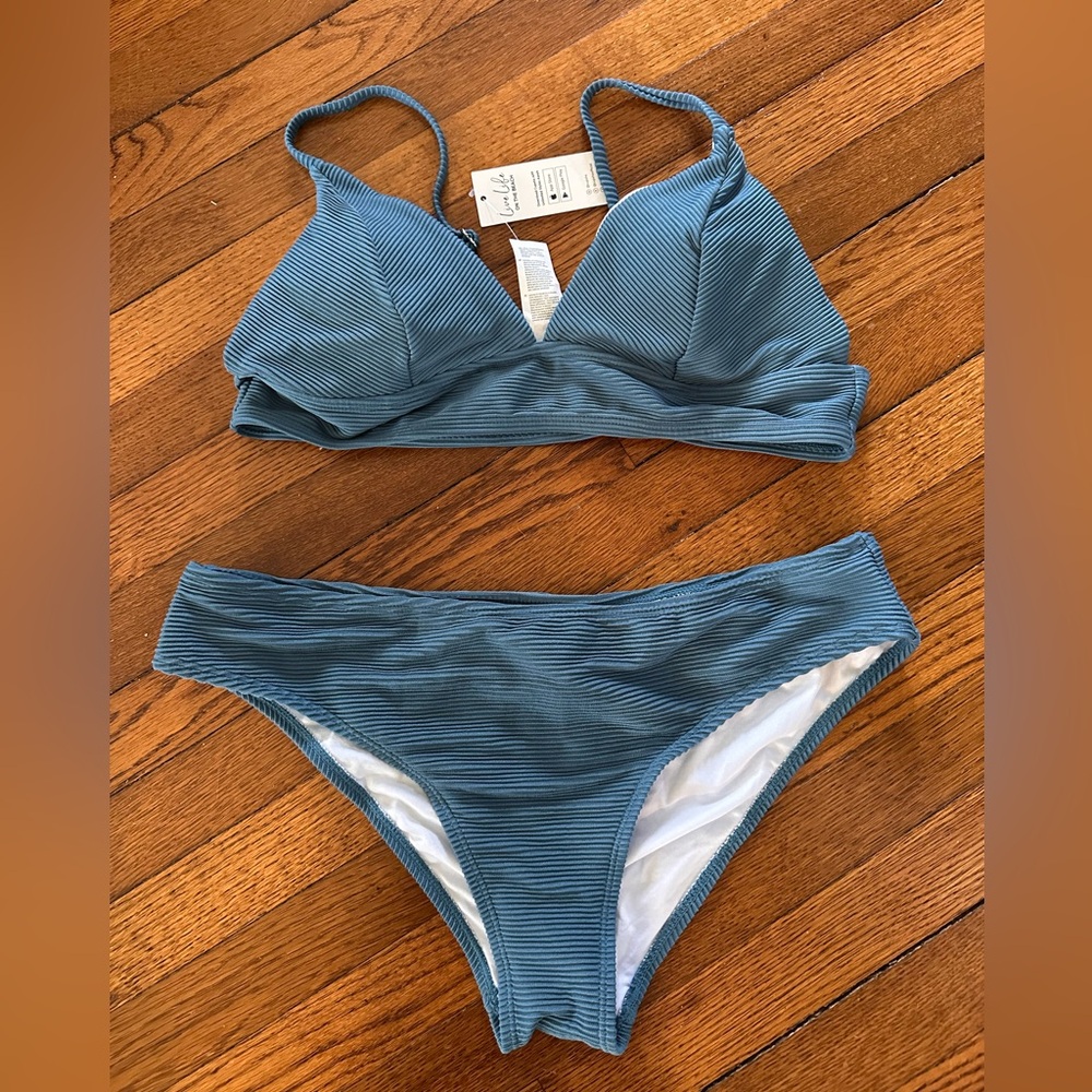 Cupshe Ribbed Bikini Set - Picture 1 of 2